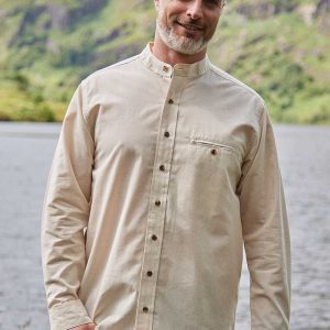 Gammaldags Farfarsskjorta Naturfärgad