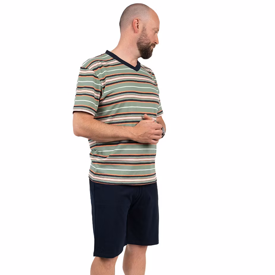 Fathers & Friends Pyjamas (t-shirt och shorts) / Blå och Grön