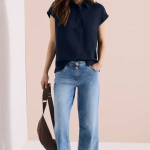 Blus med nedsänkta axlar CECIL