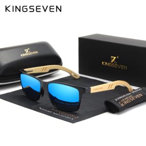 KINGSEVEN Solglasögon Herr (Bambu)