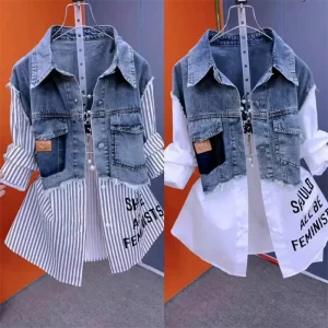 Denim Jacka Dam | Snygg Sommarjacka Till Kvinnor