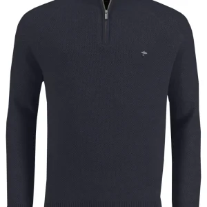 Zip tröja navy