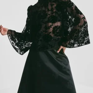 byTiMo Velvet flared top